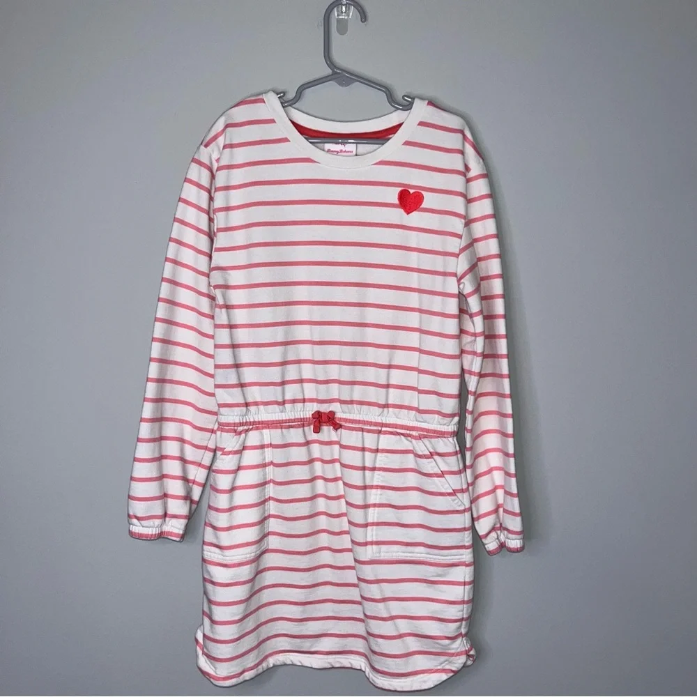 Tommy Bahama Kids Dress with Pink Heart Accent Youth L